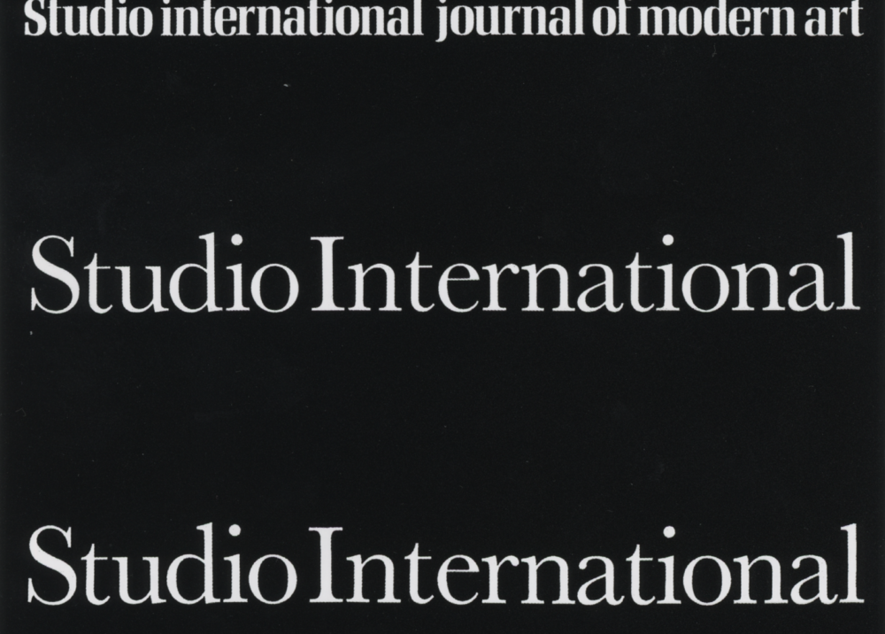 Five Issues of Studio International